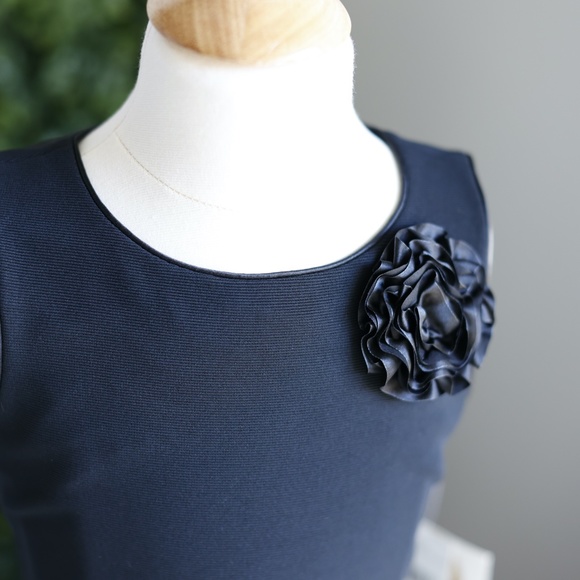 Girls Black Dress Satin Trim Ribbon Special Occasion Homecoming Party - Picture 3 of 6